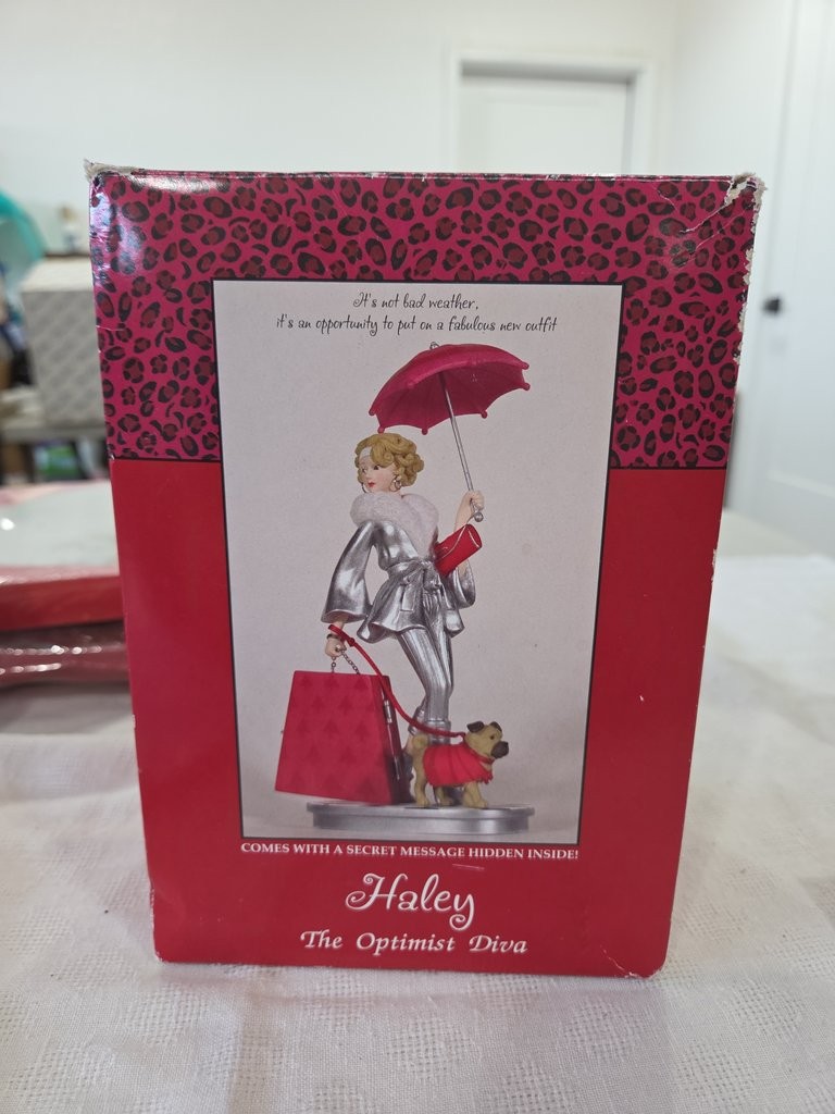 Haley The Optimist Diva Figurine with Secret Message 6\