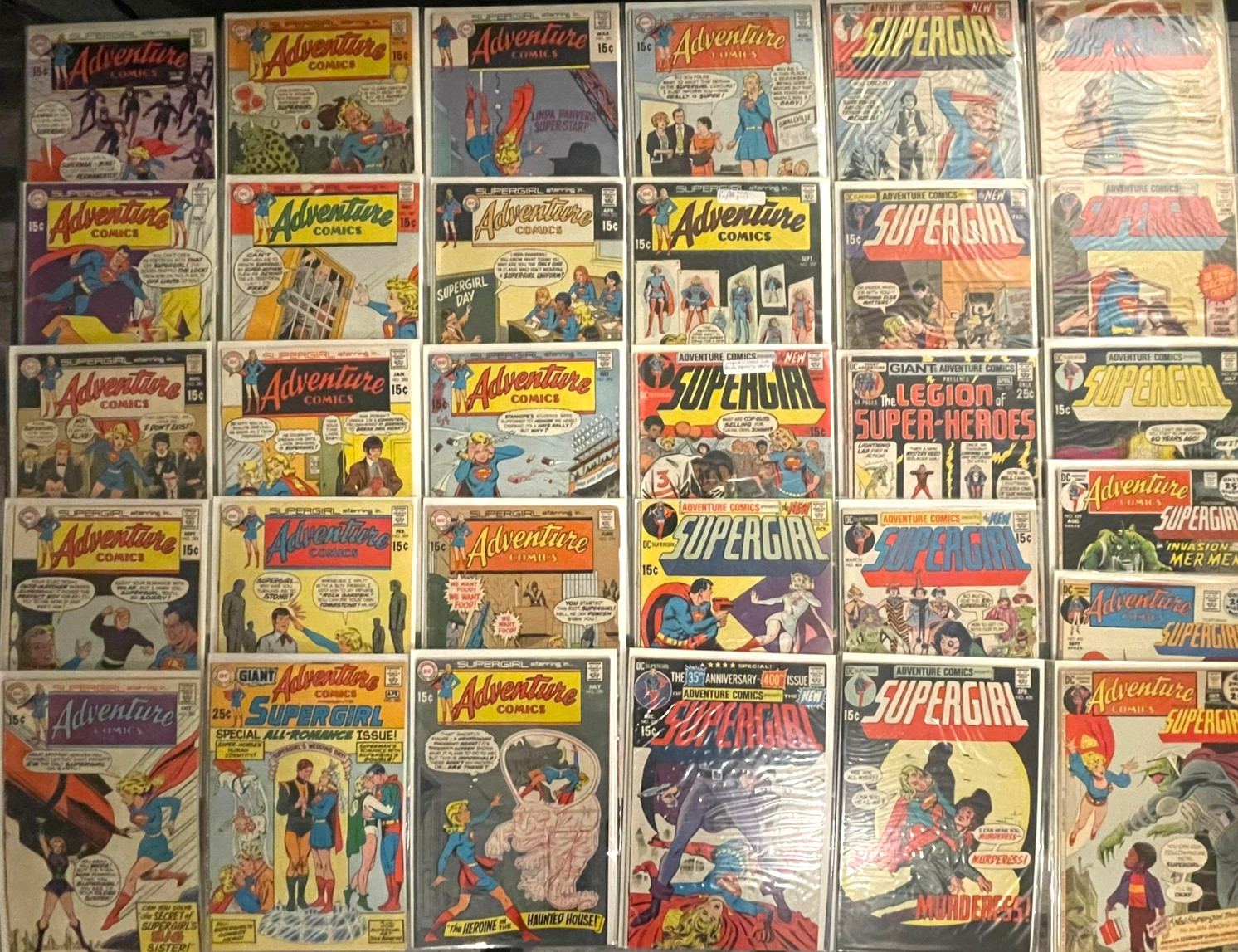Adventure Comics Supergirl Lot of (31) Silver Age Vintage DC Comics Awesome Run
