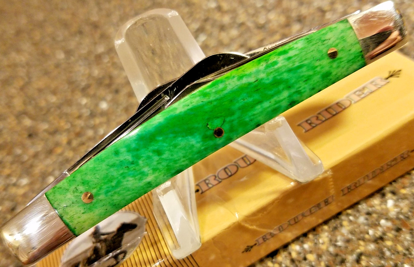 Rough Rider RR052, Congress Green Smooth Bone, 3-1/2\