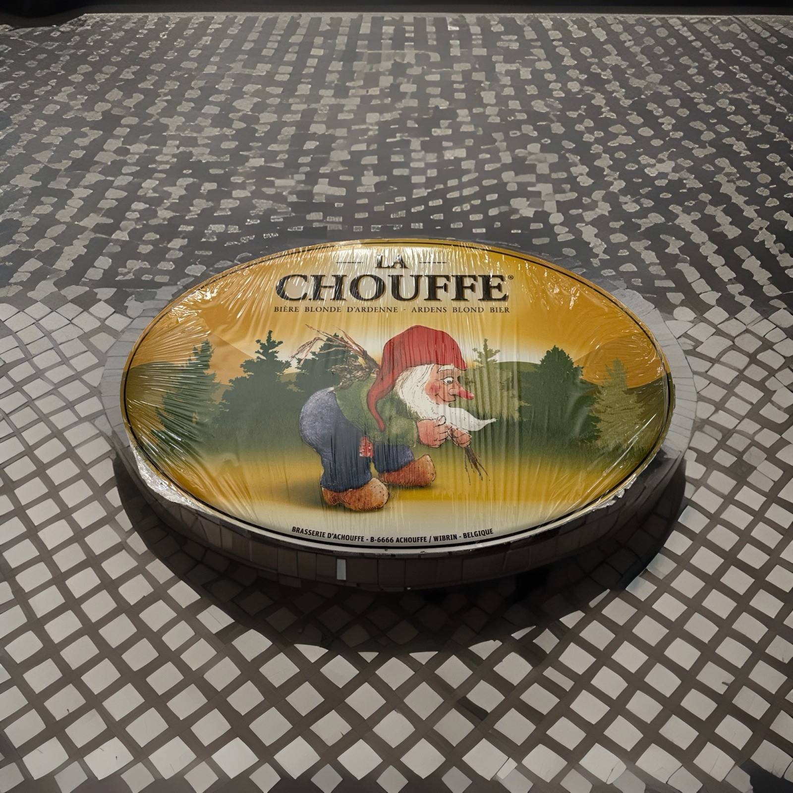 LA CHOUFFE WORLD FAMOUS BELGIAN BEER METAL SIGN - EXTREMELY RARE