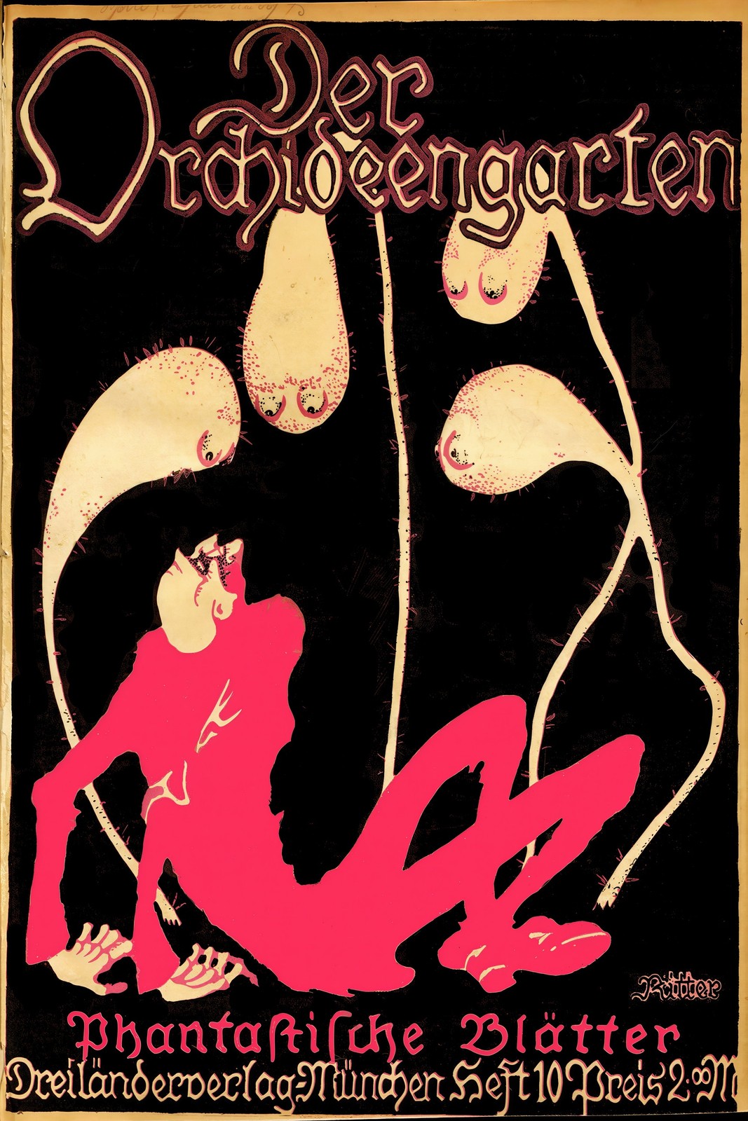 Der Orchideengarten 1919 Poster Art - 12x18in Premium Matte Paper 🗞️