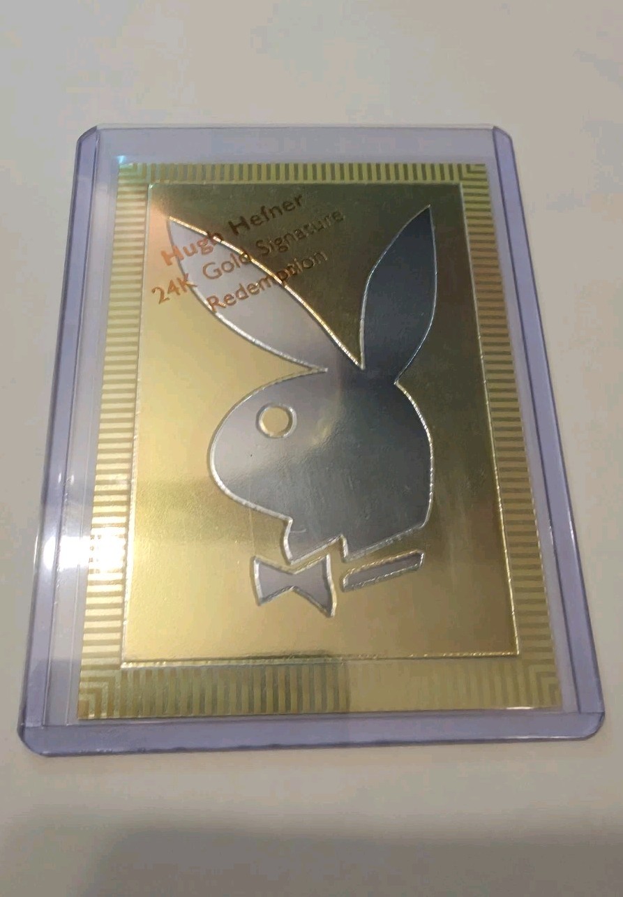 🔥 1995 Playboy Chromium Edition 2 Rare 24k Hugh Hefner Redemption Card  🔥 