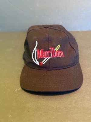 Marlboro Hat Vintage Embroidered Logo Black Baseball Cap Marlboro Hat Vintage Embroidered Logo Black Baseball Cap