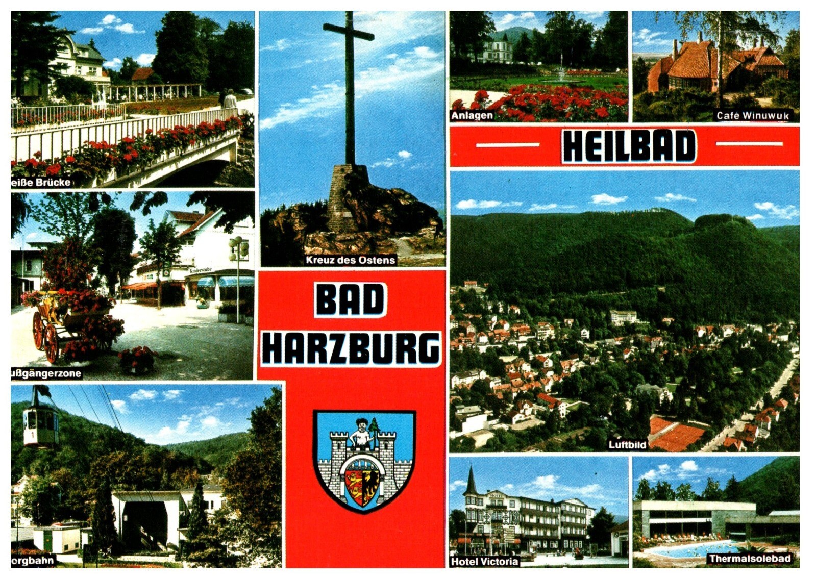POSTCARD VTG Bad Harzburg Lower Saxony Germany Multi-View 2 