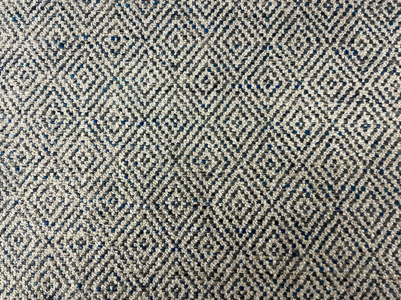 3.5 yds Kravet Couture Izu Capri Blue Geometric Heavy Woven Belgian Uphol Fabric
