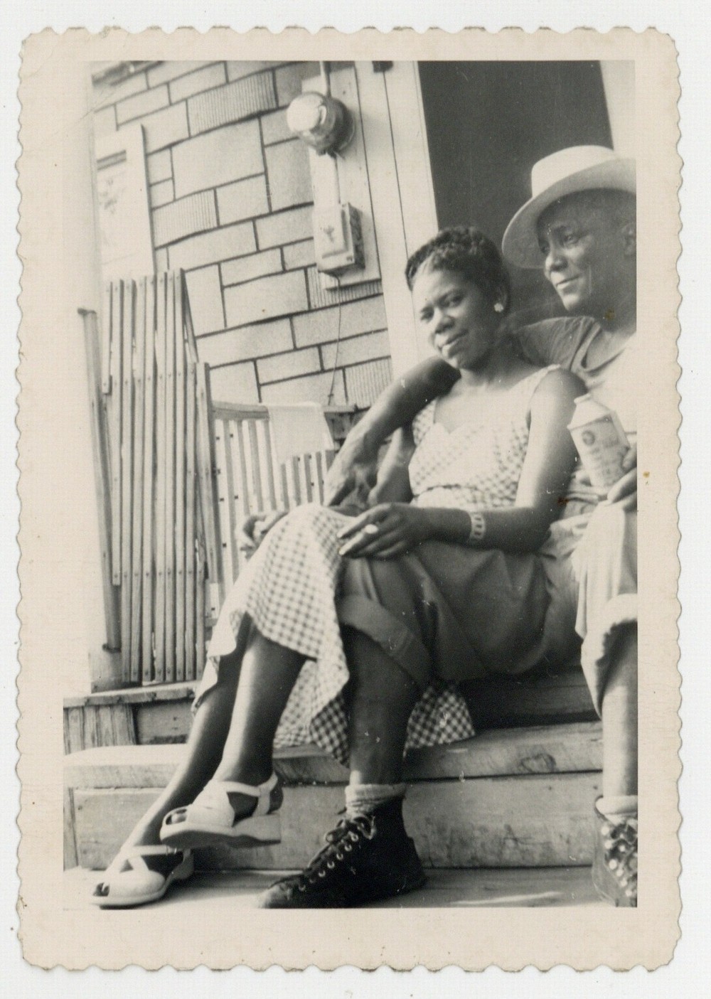 African American Couple 1940 Playful Passionate Warm Loving Beautiful Woman 9584