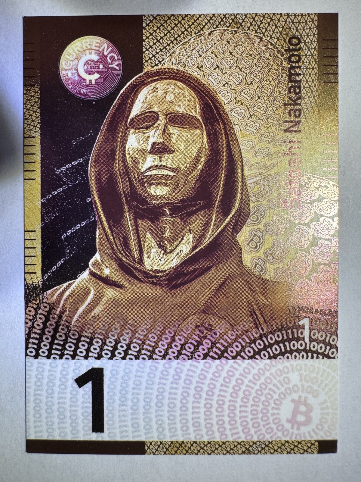 2022 Cardsmiths Currency Series 1 Satoshi Nakamoto Cold Foil Case Hit