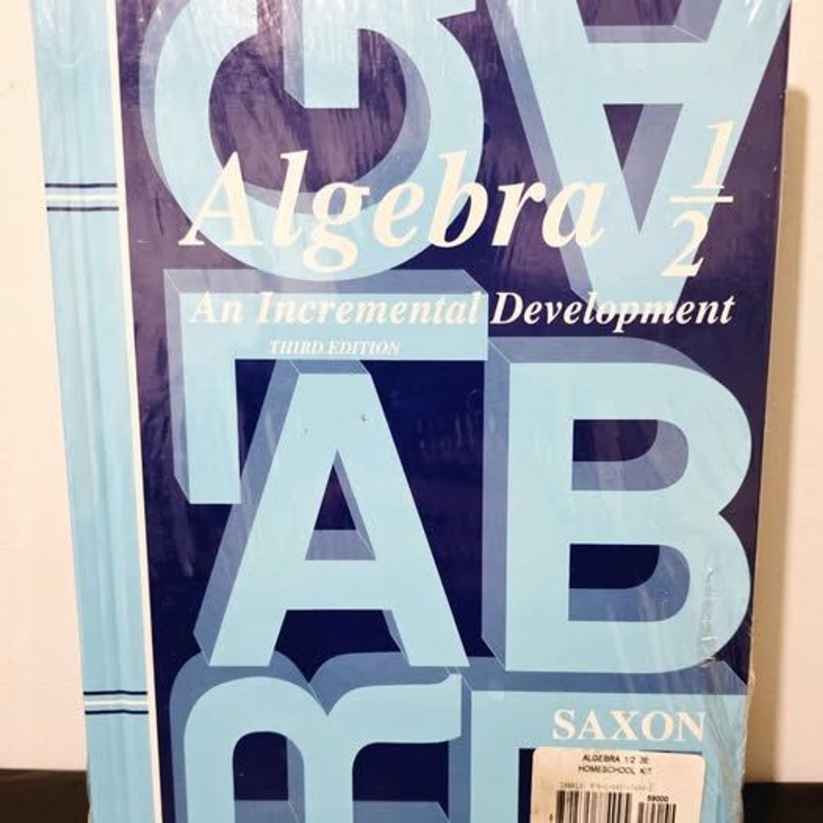 ALGEBRA 1/2 BY JOHN SAXON (HC, 3RD ED)- TEXTBOOK & HOMESCHOOL PACKET-NEW SEALED