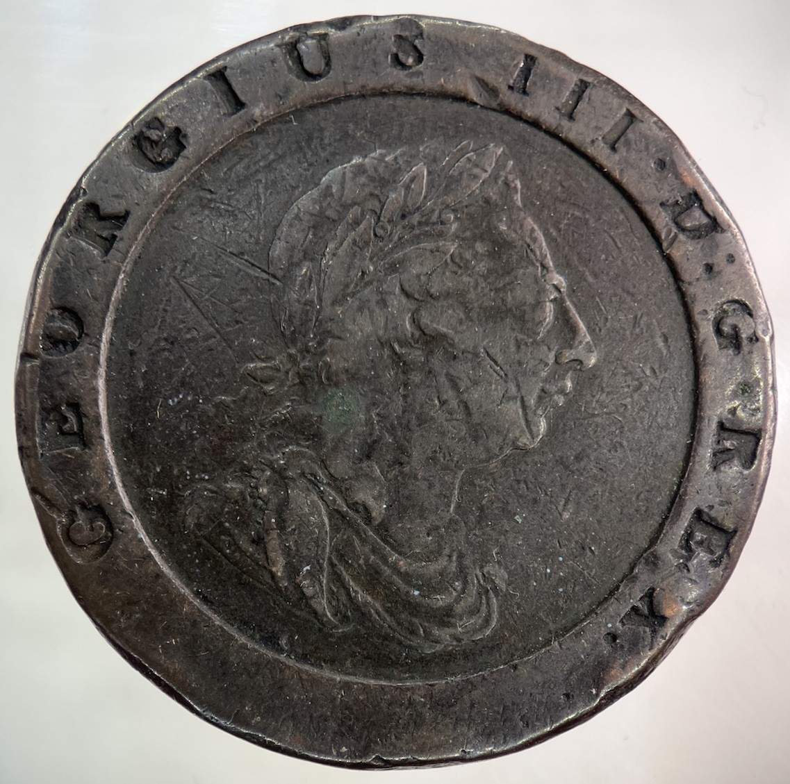 1797 George III 3rd Cartwheel Two-Pence Coin | Collectable Grade
