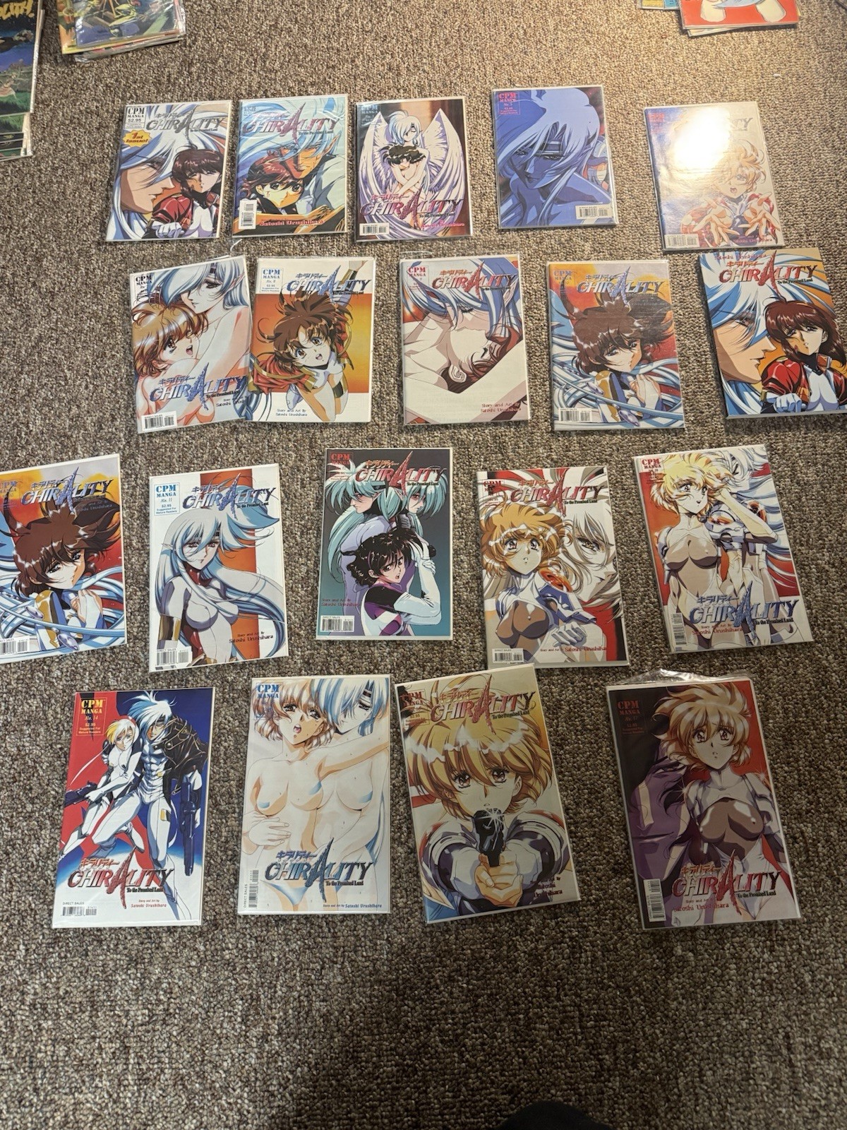 Chirality Satoshi Urushihara Manga Comic Lot CPM Central Park Media Anime