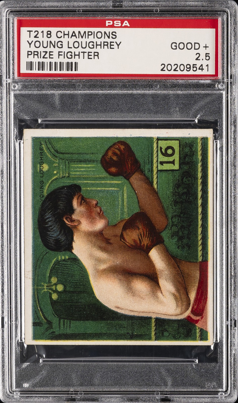 1910 T218 CHAMPIONS PRIZE FIGHTER YOUNG LOUGHREY PSA 2.5