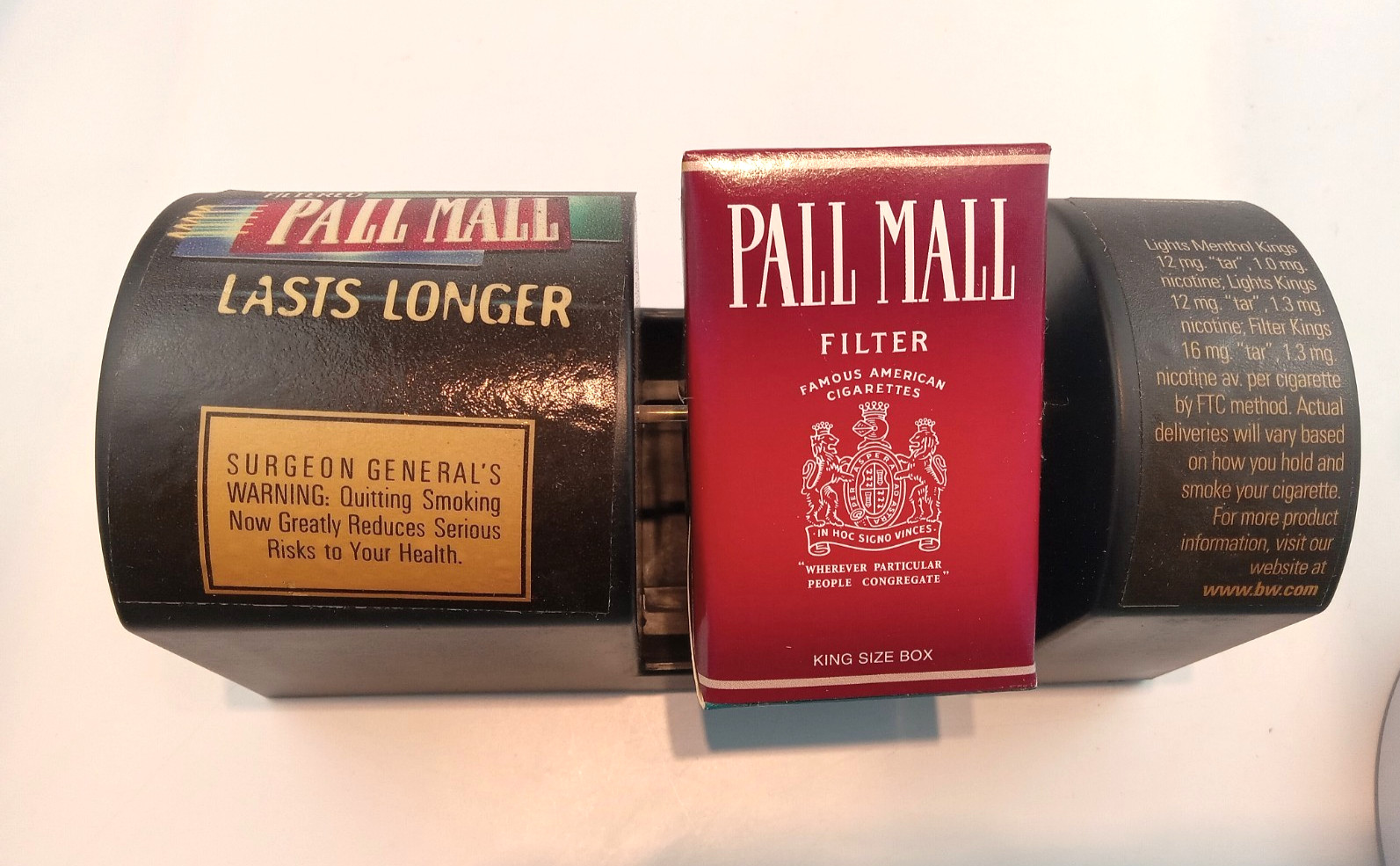 Vintage-RARE-Working PALL MALL ROTATING Cigarette Retail Display Sign MINT NOS