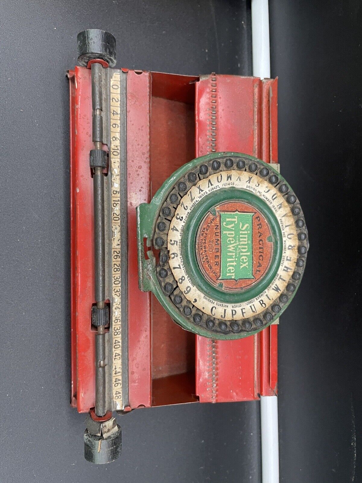 Rare Antique 1902 Simplex Practical Typewriter Number 200