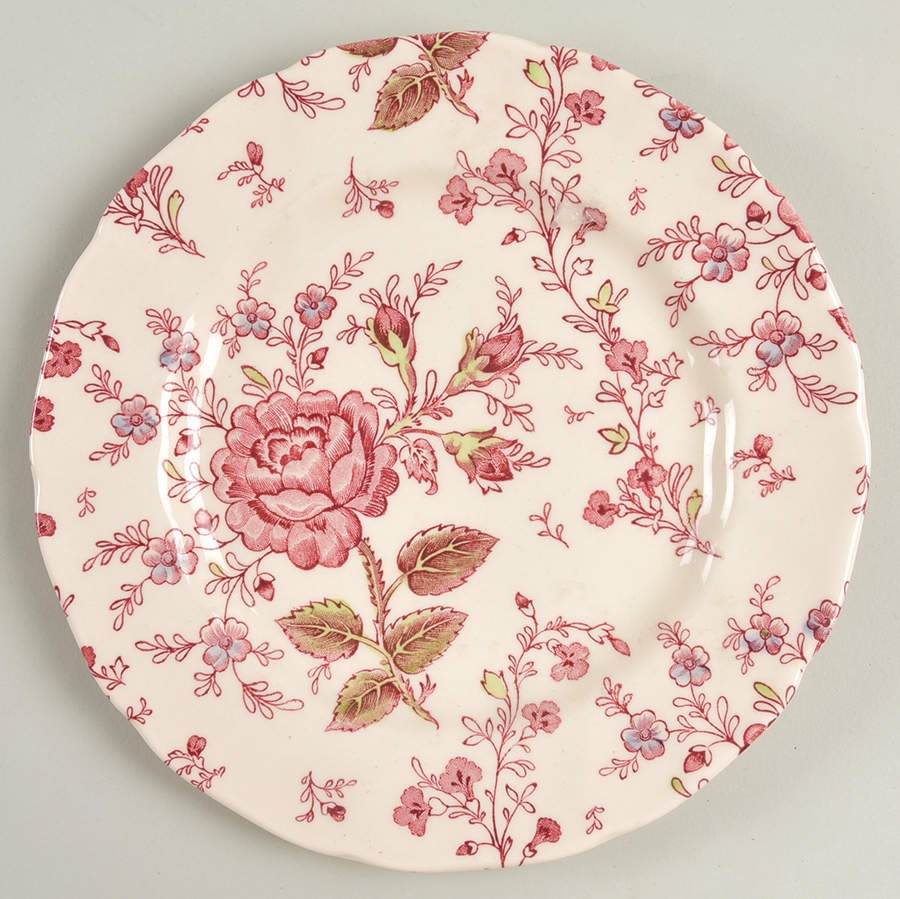 Johnson Brothers Rose Chintz Pink  Salad Plate 283439