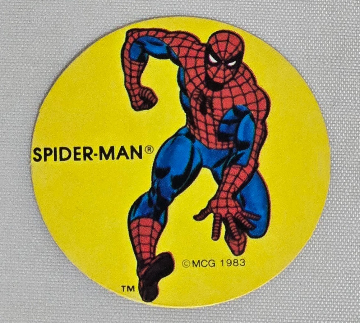 Rare SPIDER-MAN 1983 Ovaltine Marvel Super Hero Sticker 2