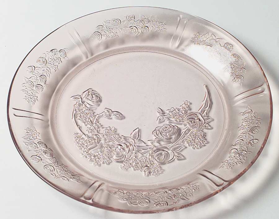 Federal Glass  Sharon Pink Dinner Plate 124653