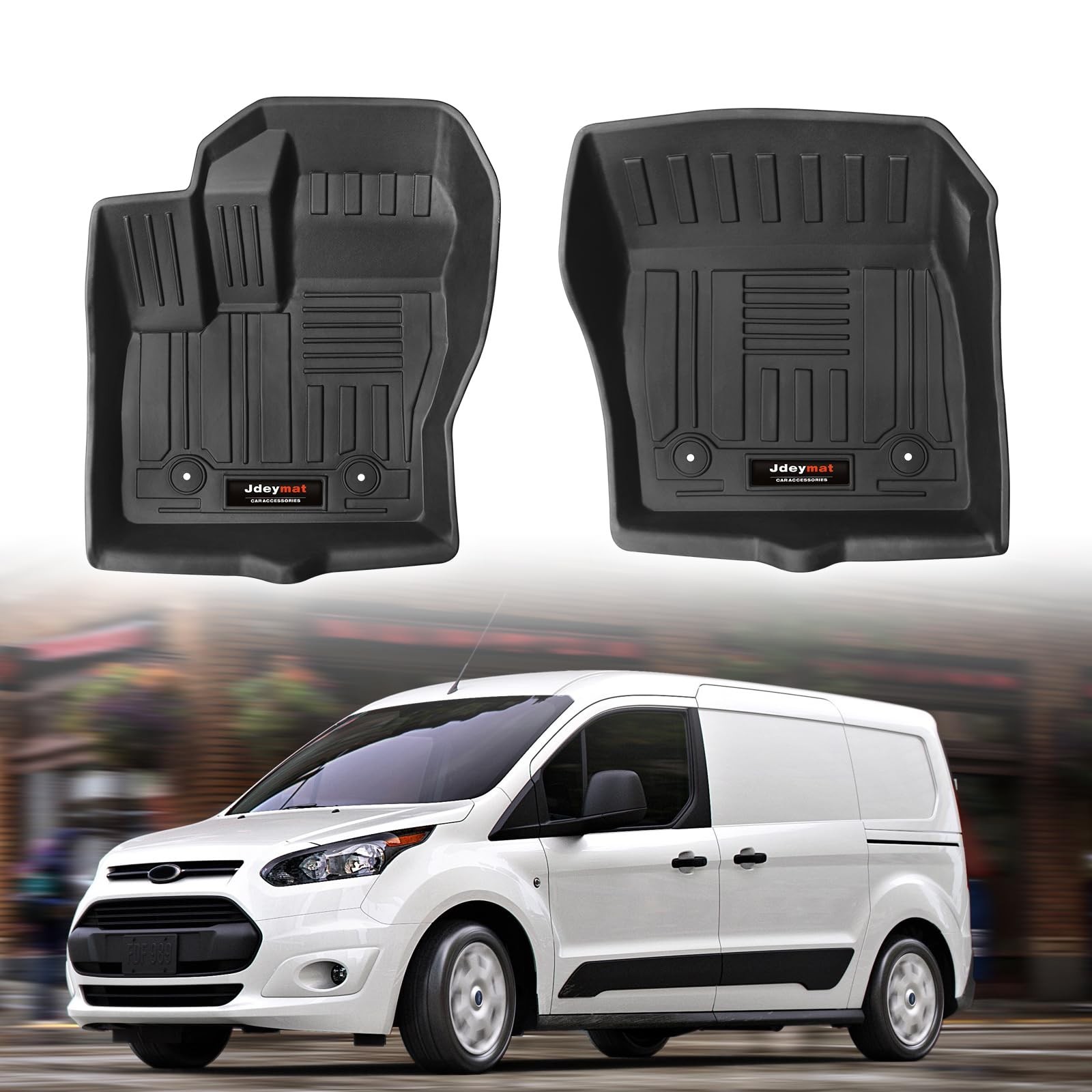 Custom Fit for 2014-2021 Ford Transit Connect Accessories Floor Mats Front Li...