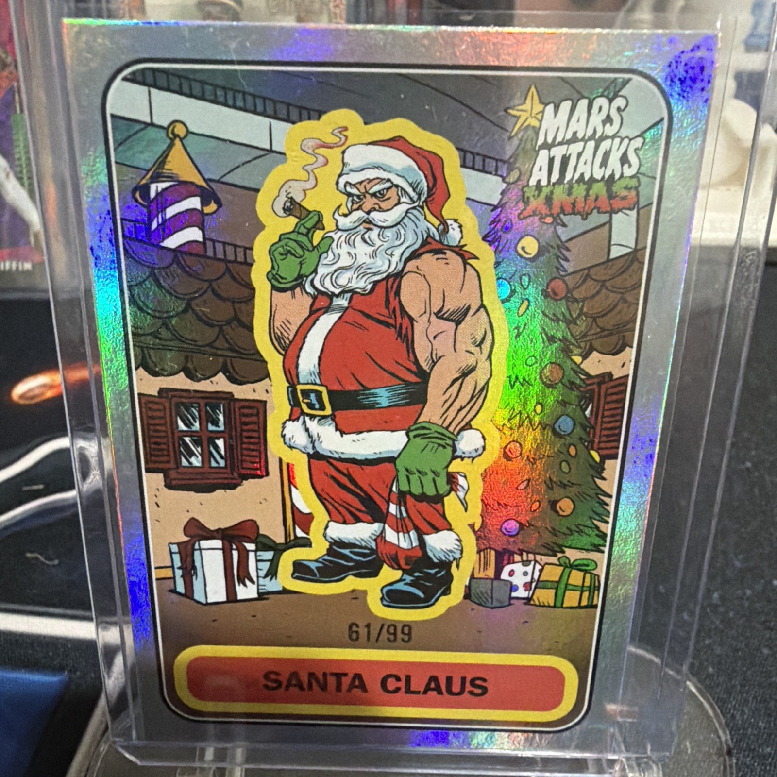 2026 Topps Mars Attacks Xmas Santa Claus /99 SSP- Clean NM 
