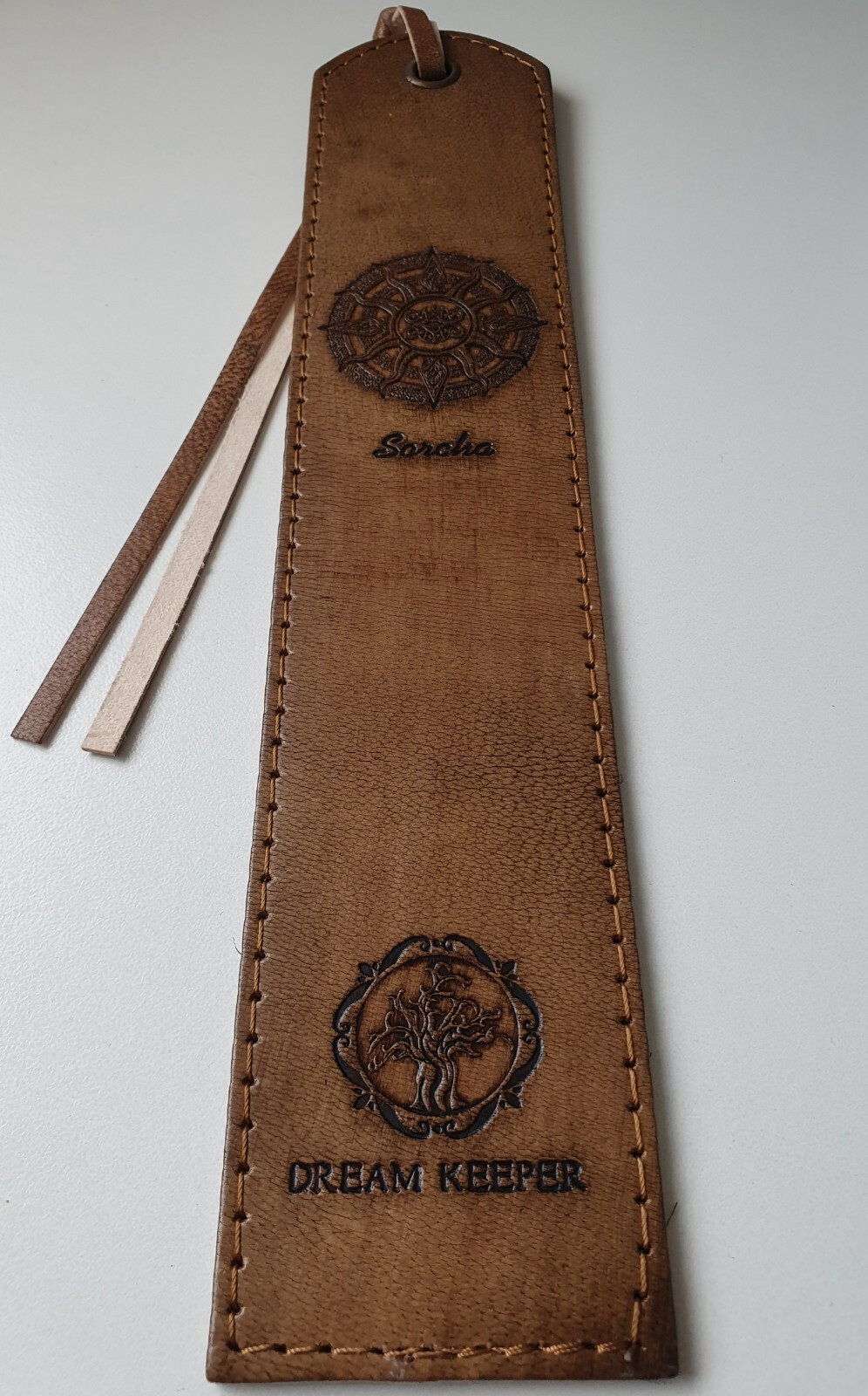 Leather Bookmark Sun Design (Pack of 20)