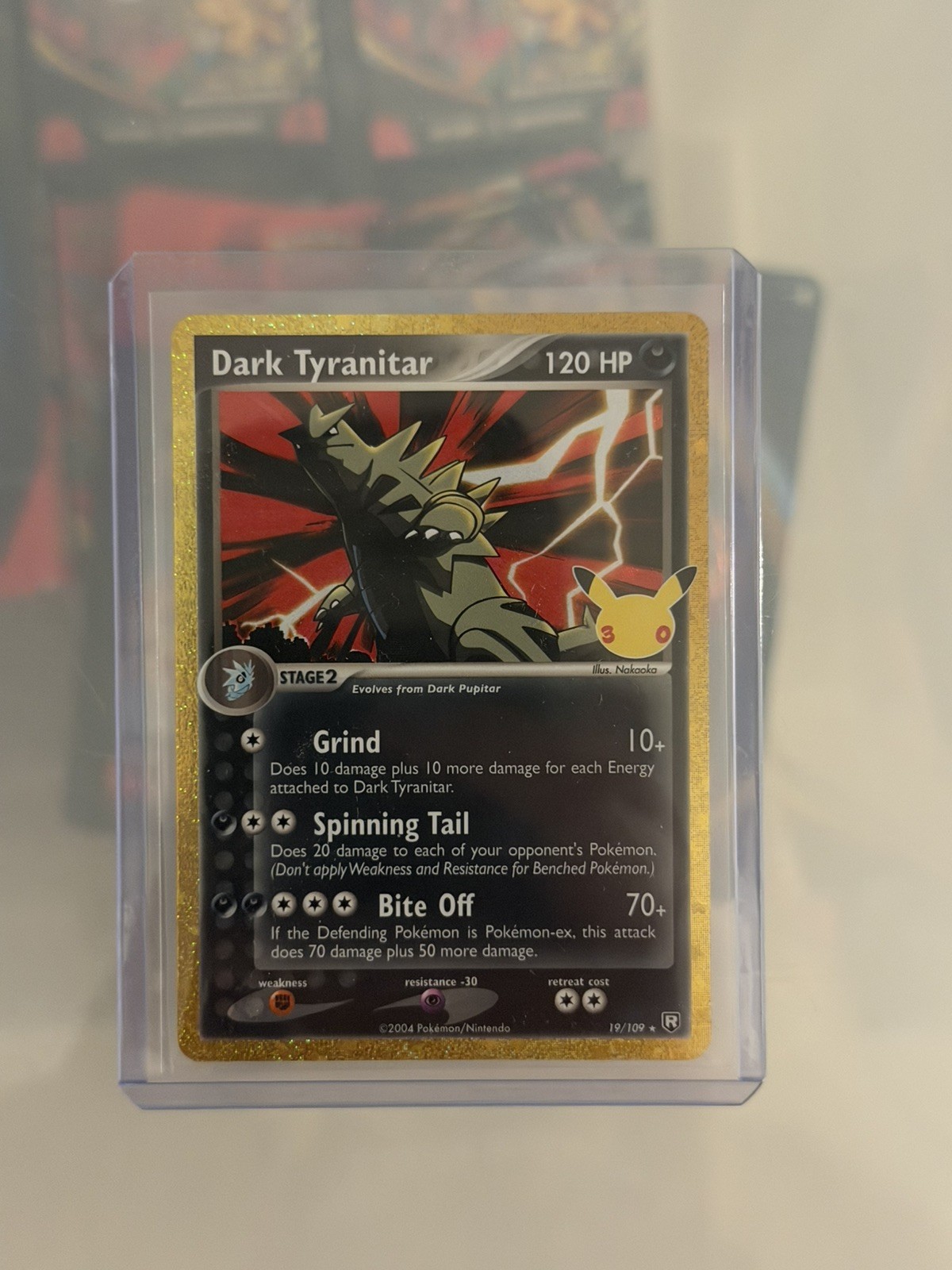 Pokémon TCG Dark Tyranitar 19/109 30th Anniversary Celebration MINT