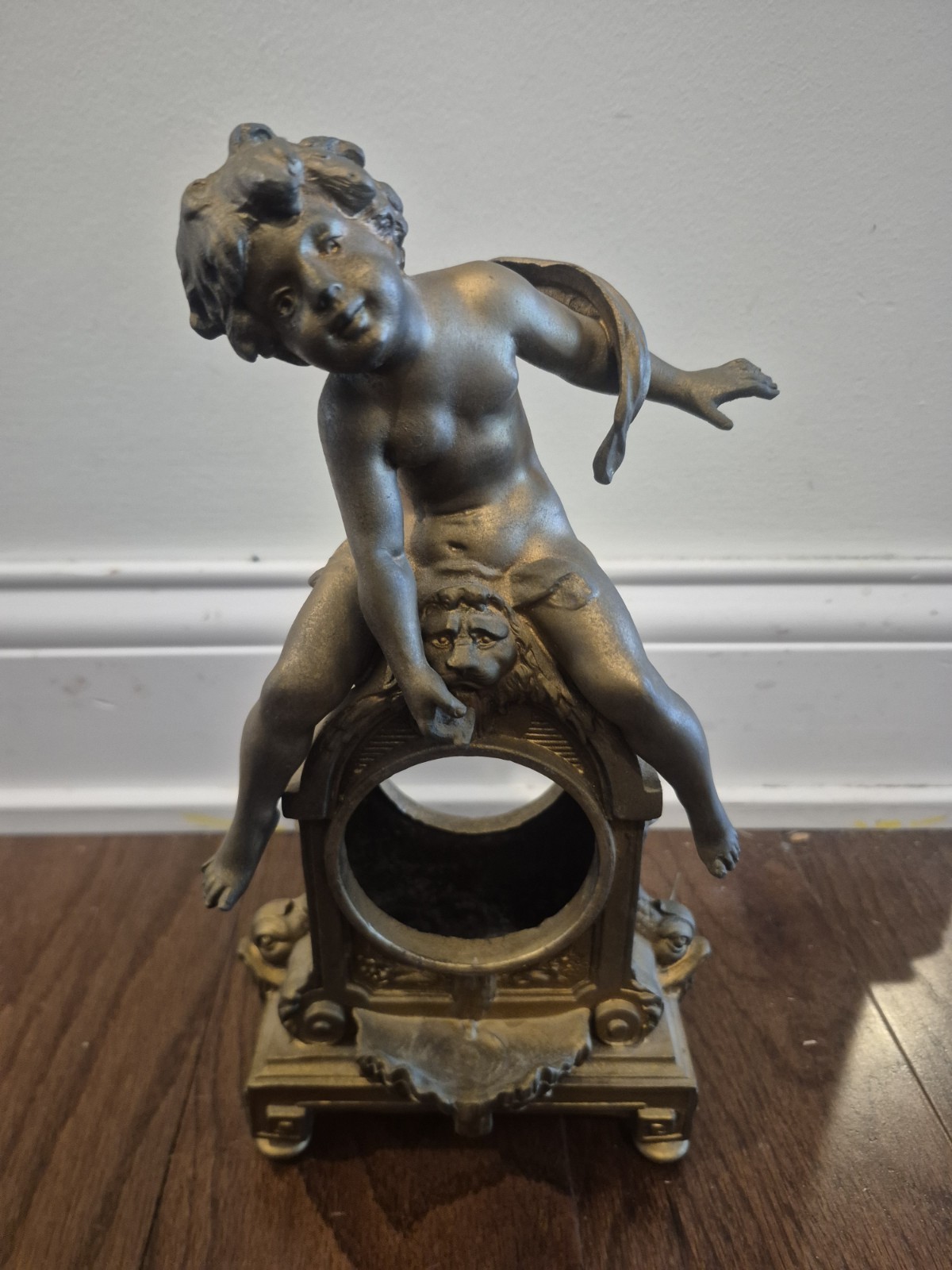 Antique Ornate Cherub Clock Case 11 Antique Ornate Cherub Clock Case 11