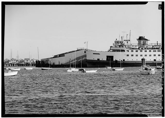 Photo:Nantucket Massachusetts 1969 Steamboat Wharf Ferry Boats Harbor