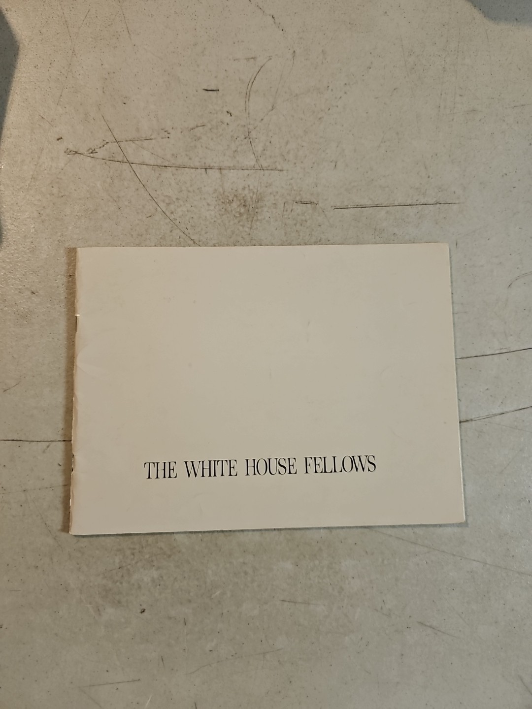 Vintage 1973-74 The White House Fellows Yearbook And Information Booklet 