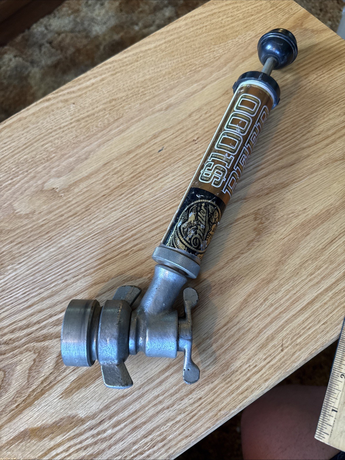 Vintage Rare 1950’s-60’s Miller High Life $1000 Beer Gold Black Keg Tap Superior