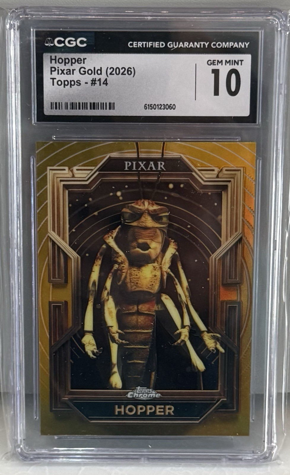 2025 Topps Pixar Gold Hopper #14 Cgc Gem Mint 10 Low Pop Psa 2025 Topps Pixar Gold Hopper #14 Cgc Gem Mint 10 Low Pop Psa