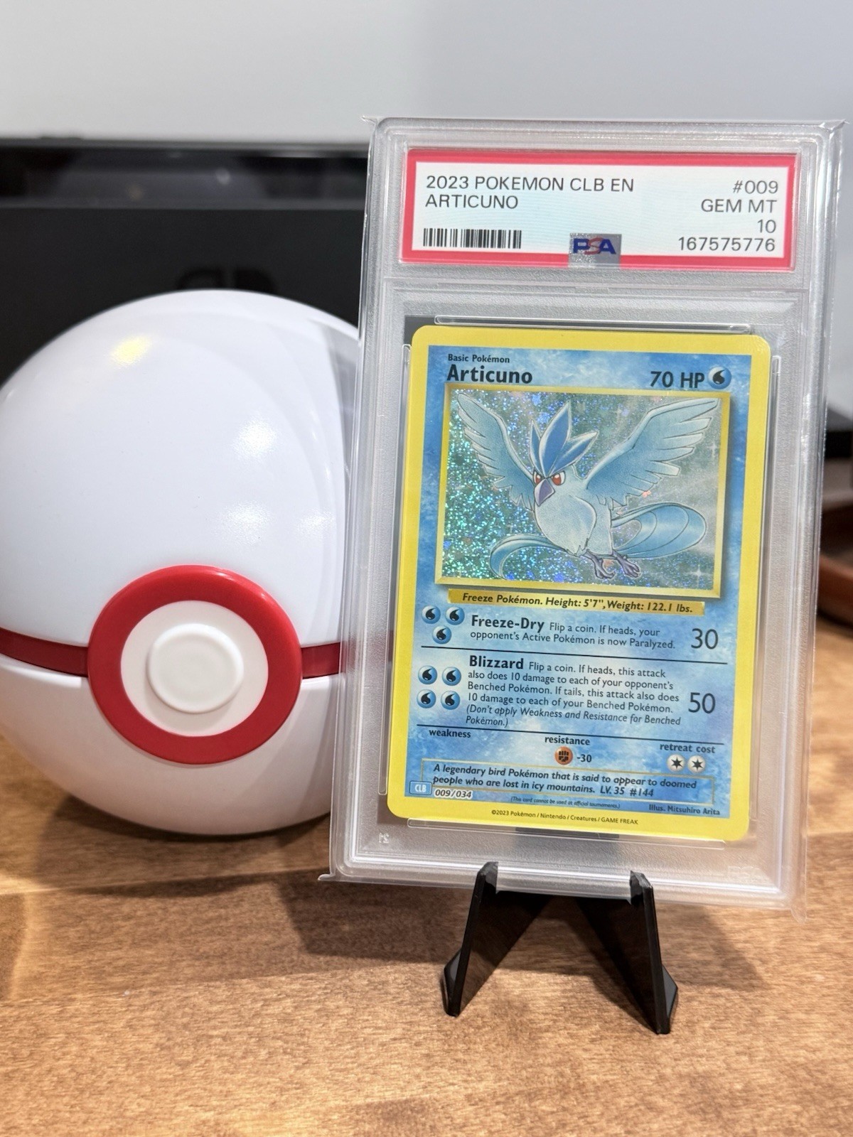 Pokémon Articuno 009/034 2023 Pokemon CLB English PSA 10