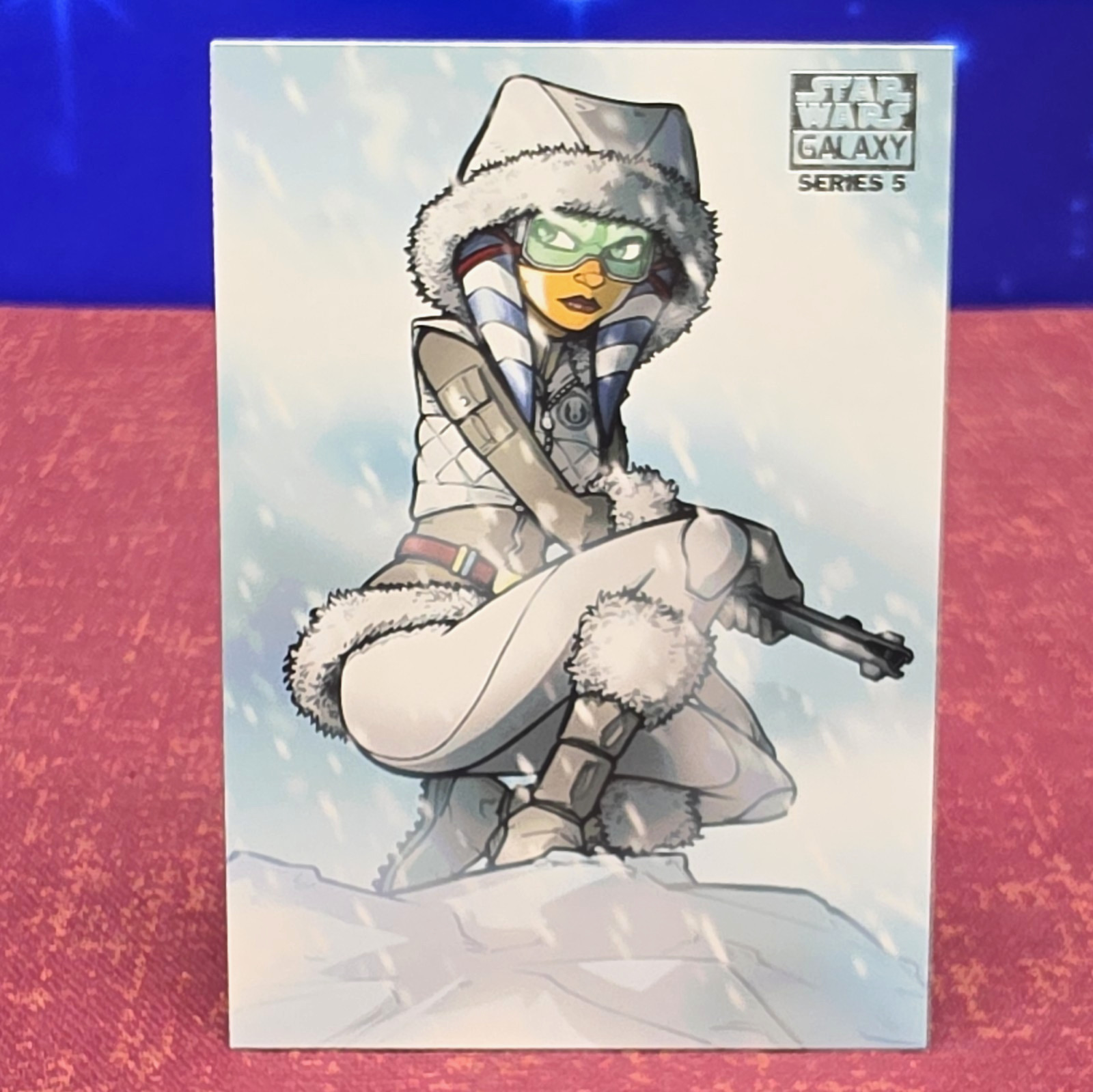 2010 TOPPS STAR WARS GALAXY SERIES 5 #17/502 AHSOKA TANO M/NM