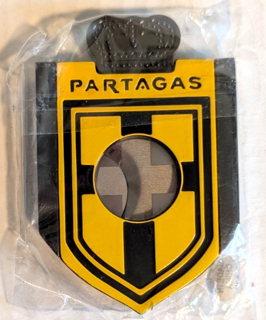 Partagas 1845 Cigar Cutter Double Blade Stainless Steel Black Yellow - New Partagas 1845 Cigar Cutter Double Blade Stainless Steel Black Yellow - New