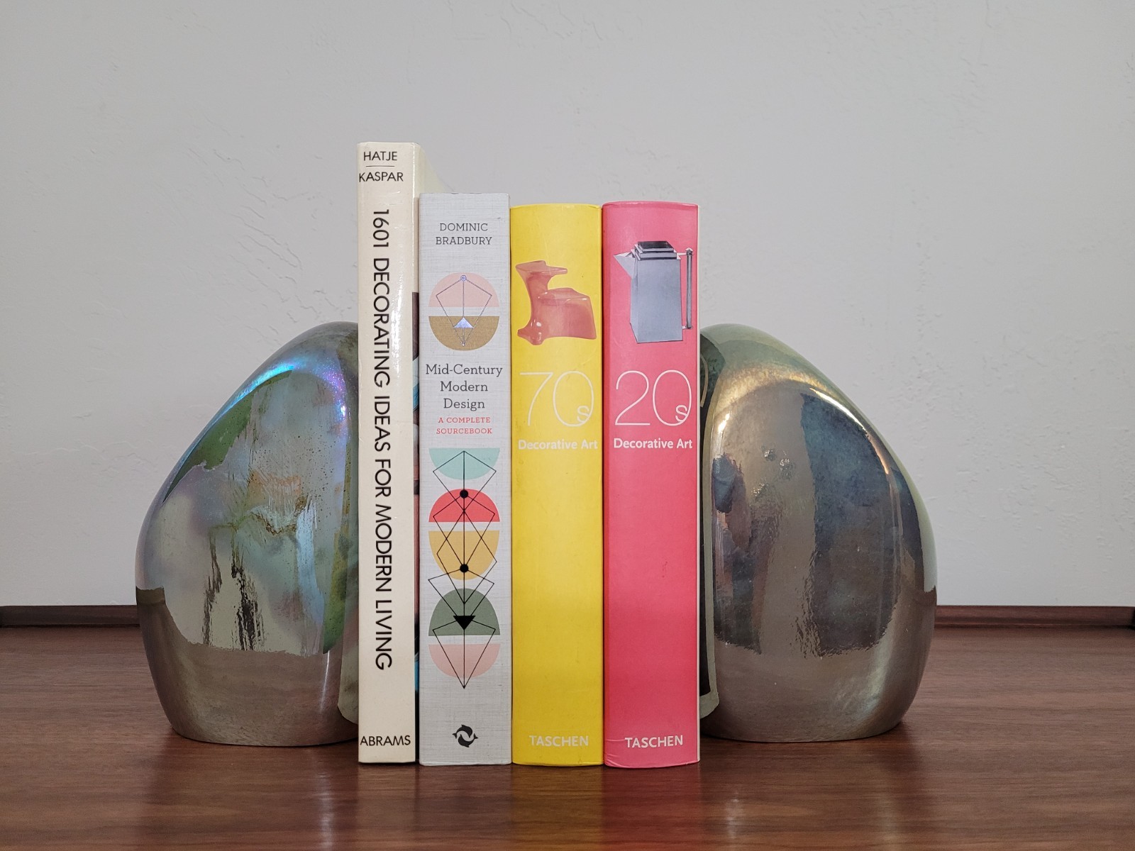 Used PAIR Global Views Chunk Iris Gelp Bookends Book Ends Mid Century Modern MCM
