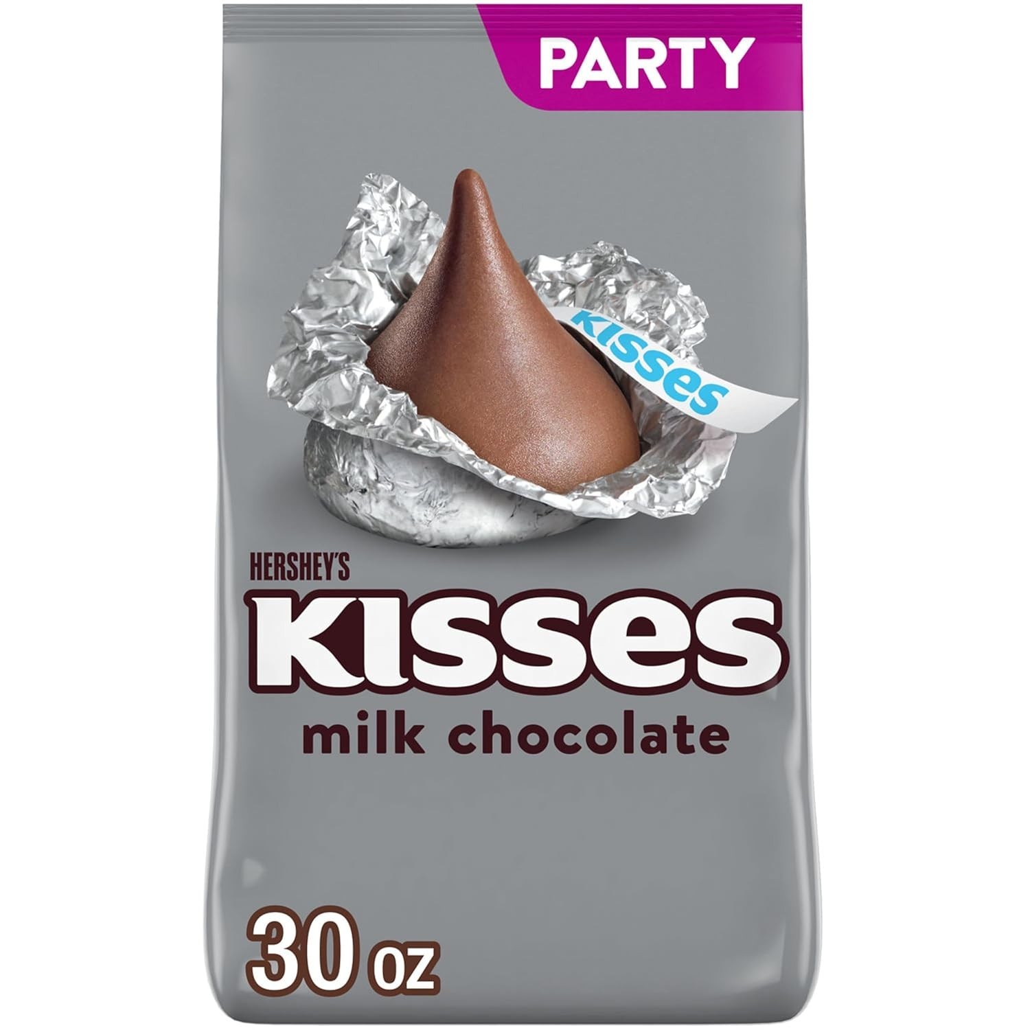 HERSHEY'S KISSES Milk Chocolate Candy Bulk Party Pack, 30 Ounce (Pack of 1) HERSHEY'S KISSES Milk Chocolate Candy Bulk Party Pack, 30 Ounce (Pack of 1)