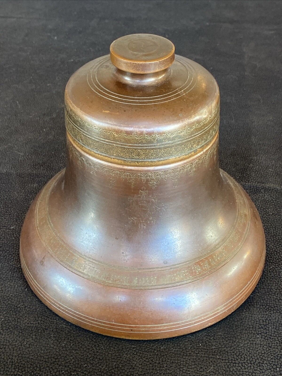 VTG BIG BEN REPLICA Humidor Copper Bronze Metal Tobacco Jar Canister w/ Insert