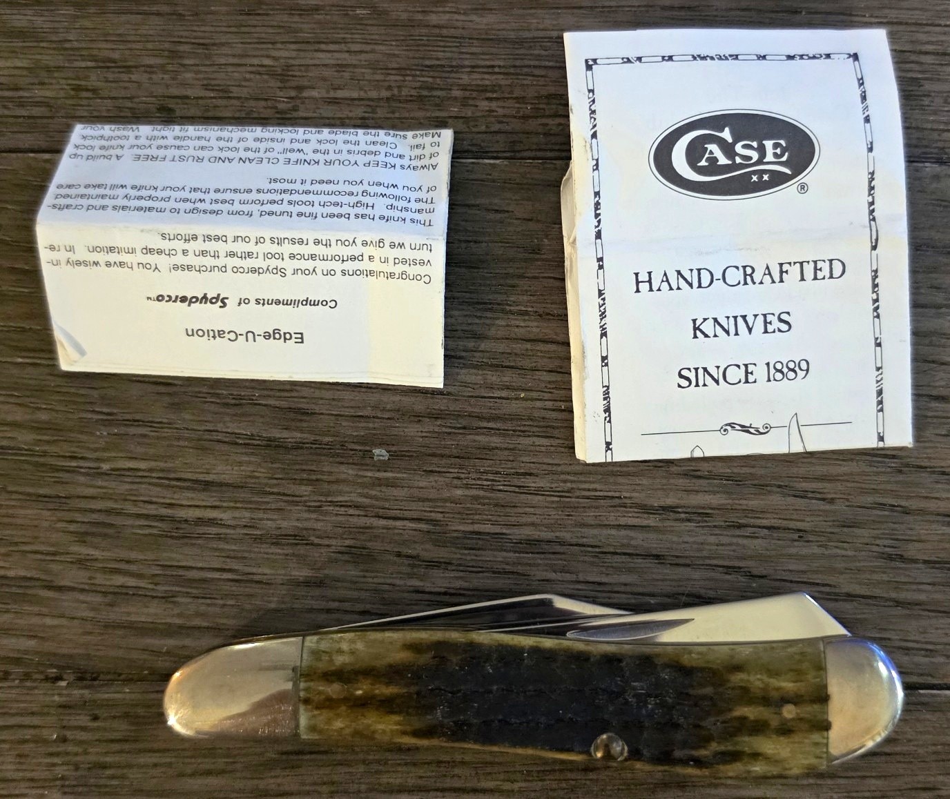 Case XX 1997 Dogleg Trapper 6240 SS Appaloosa Bone Limited Edition Knife NIB
