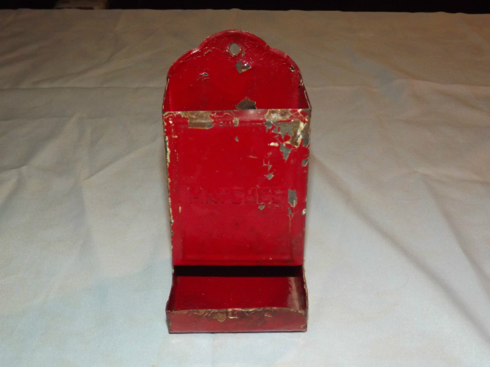 VINTAGE  1800S-1900S MATCH HOLDER WALL TIN 