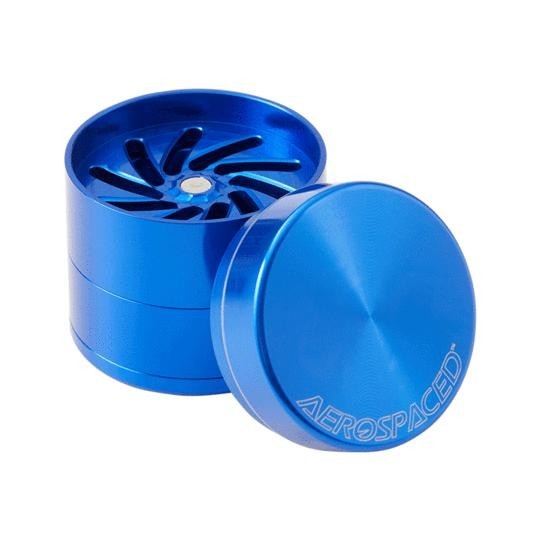 Aerospace Toothless Grinder 4 Piece Aircraft Grade Aluminum 63mm Royal Blue