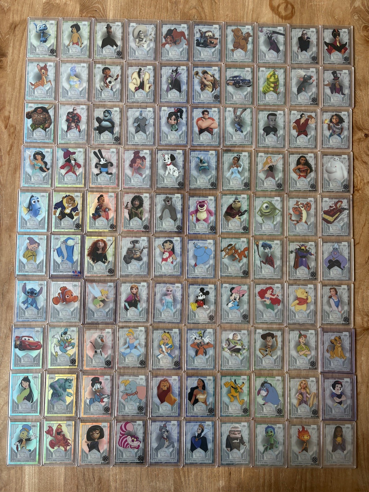 2023 Topps Chrome Disney 100 Years Silver Refractor Full Set #1-100 Mickey Mouse
