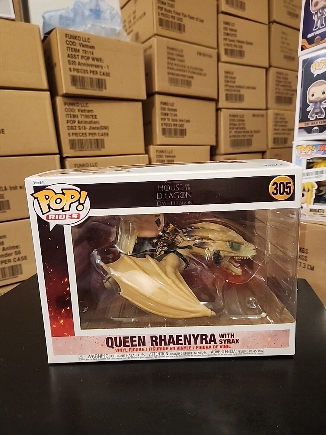 Funko Pop Rides Deluxe: House of the Dragon Queen Rhaenyra with Syrax #305 Mint