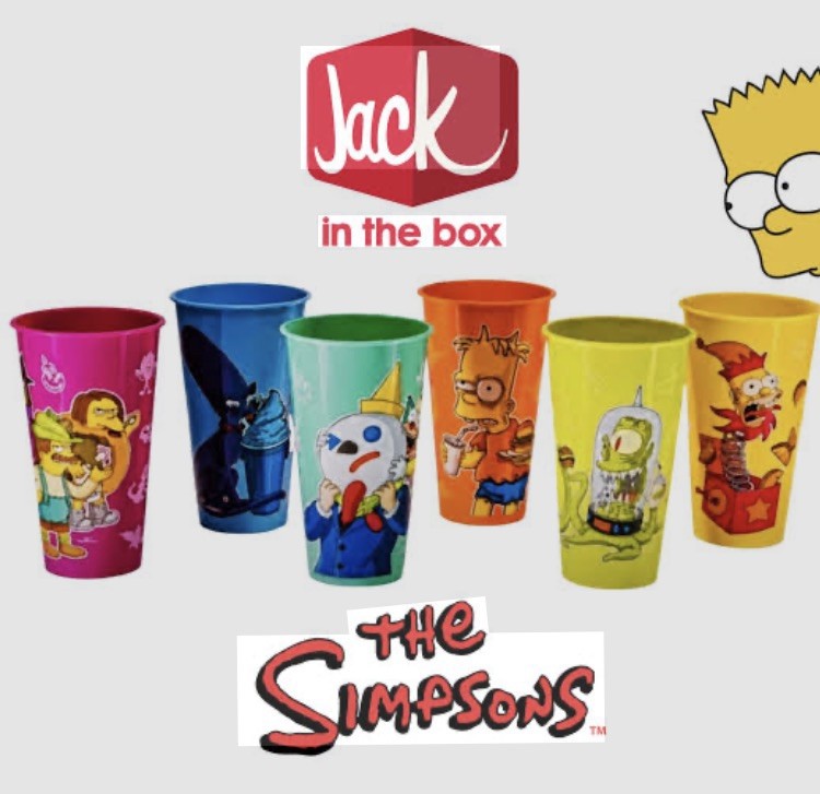 Complete Set The Simpsons Halloween Tumbler (Glow In Dark) 