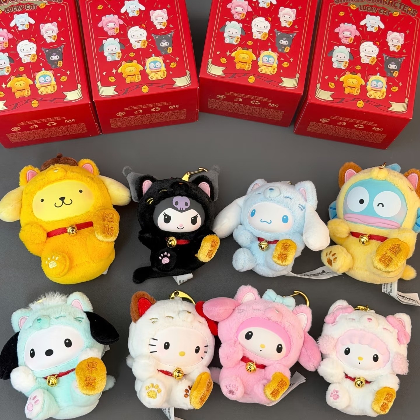 MINISO 100%Authentic Sanrio Lucky Cat Blind Box,shipped US,free ship,Random1pc