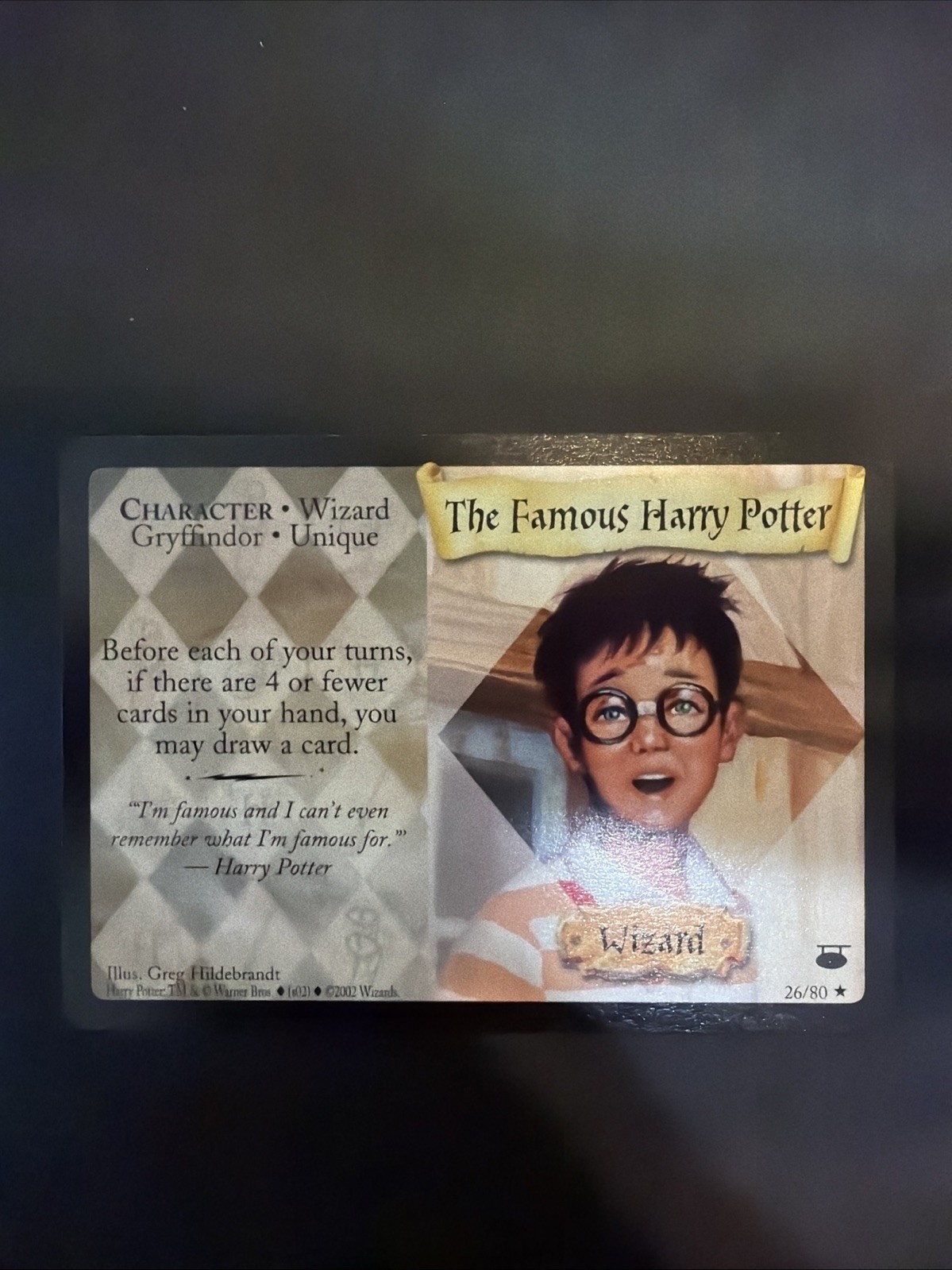2002 The Famous Harry Potter Rare 26/80 Diagon Alley WOTC TCG  Mint