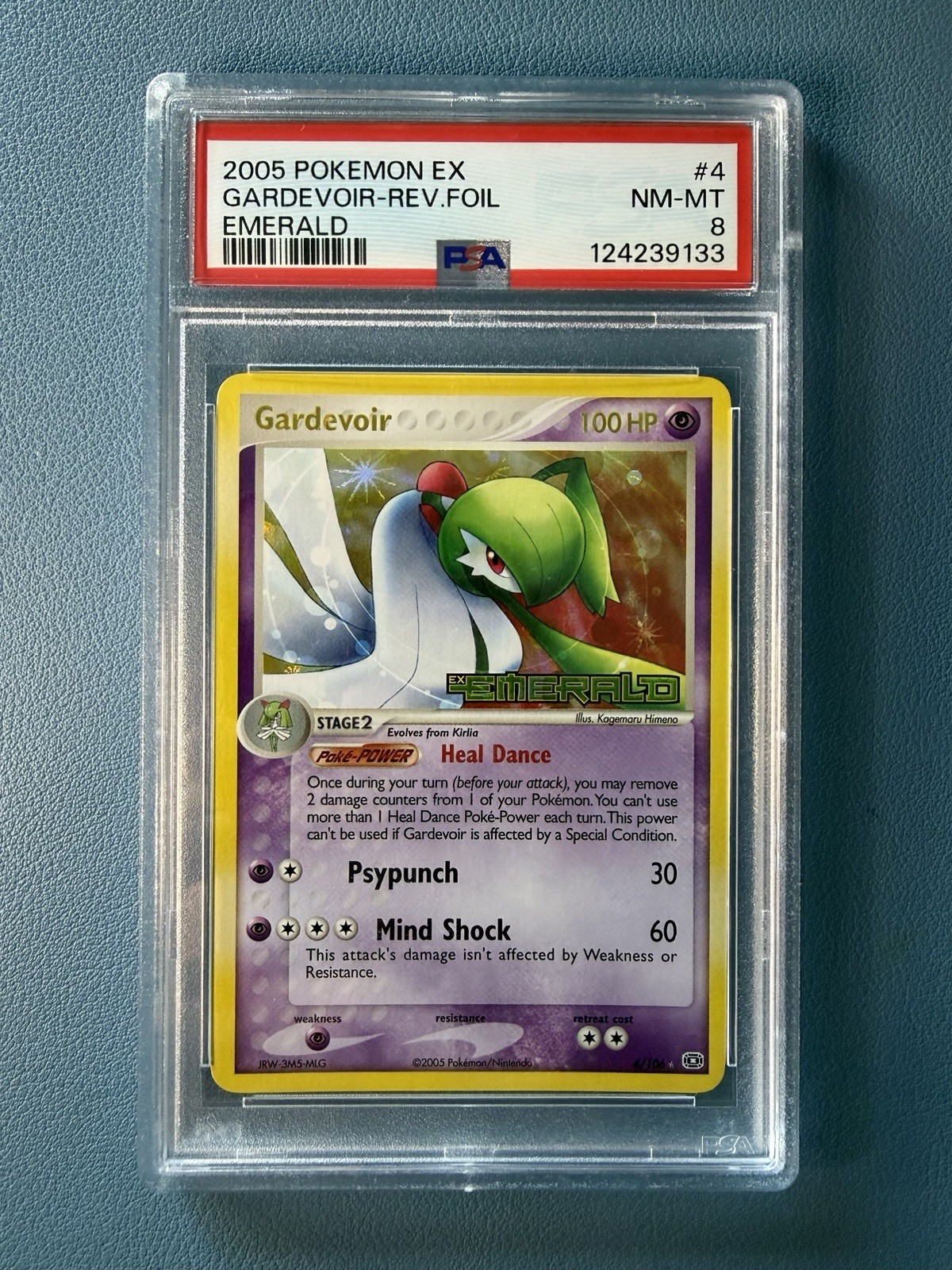 Pokémon Gardevoir 4/106 EX Emerald Reverse Holo PSA 8