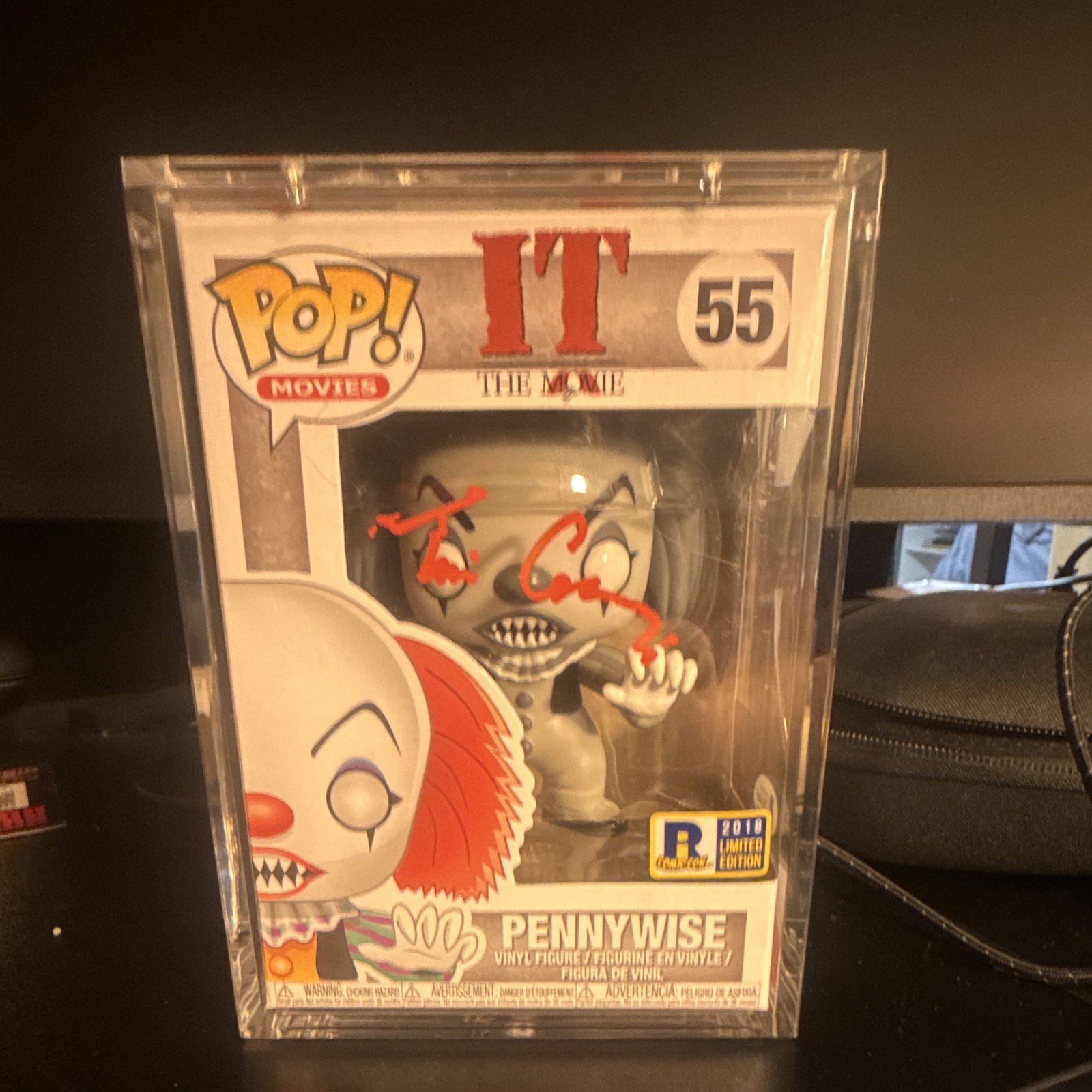 Funko Pop It: Pennywise #55 Tim Curry Signed Collectible Figure 2018 Comic Con Funko Pop It: Pennywise #55 Tim Curry Signed Collectible Figure 2018 Comic Con