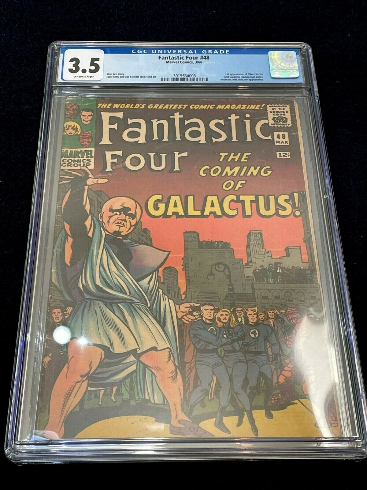 Fantastic Four #48 Graded 3.5 by CGC ✨ 1st App & Origin of Silver Surfer ✨ Marve
