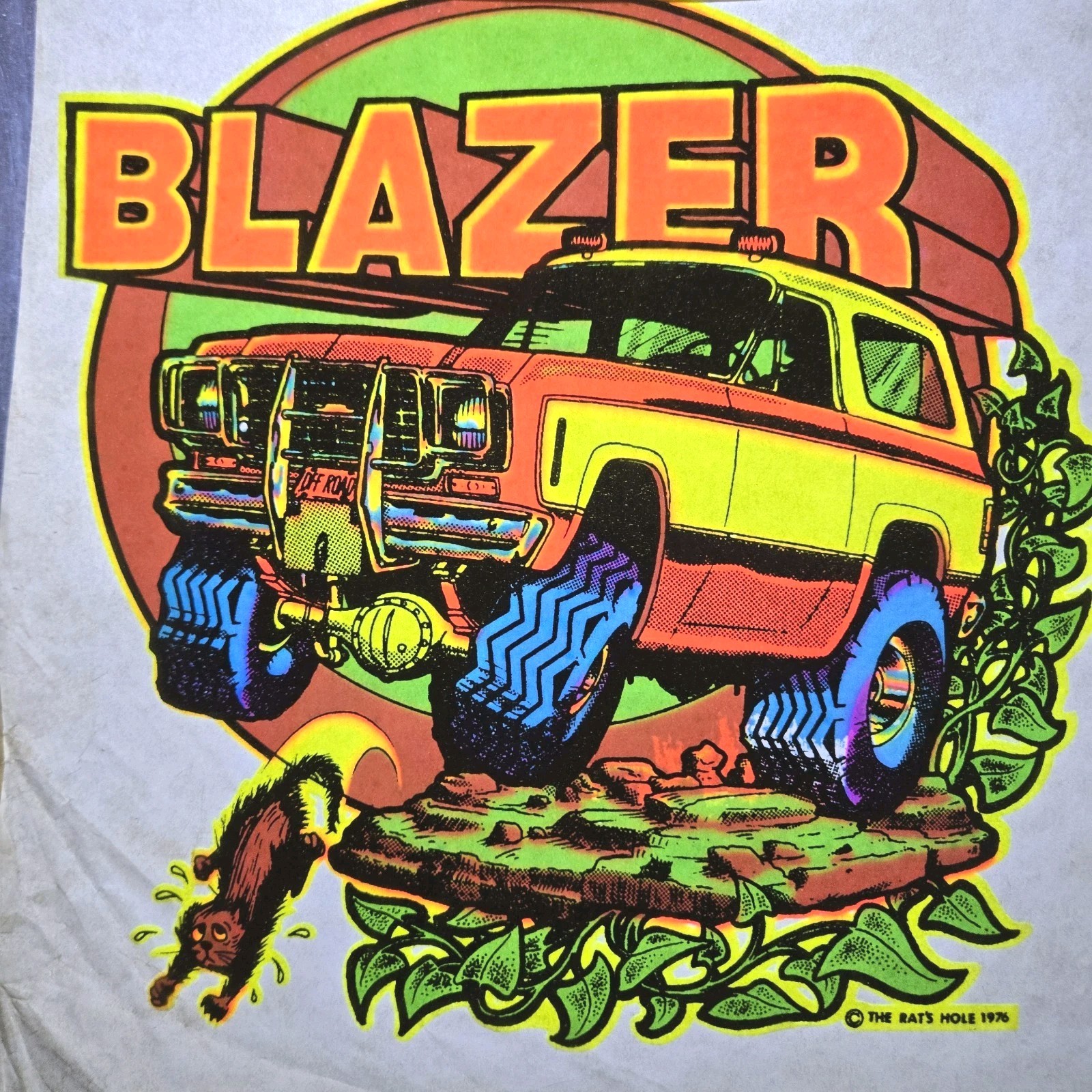 ​Vtg Porter\'s Roach Iron-On Decal 1976 Chevy Blazer The Rat\'s Hole Art
