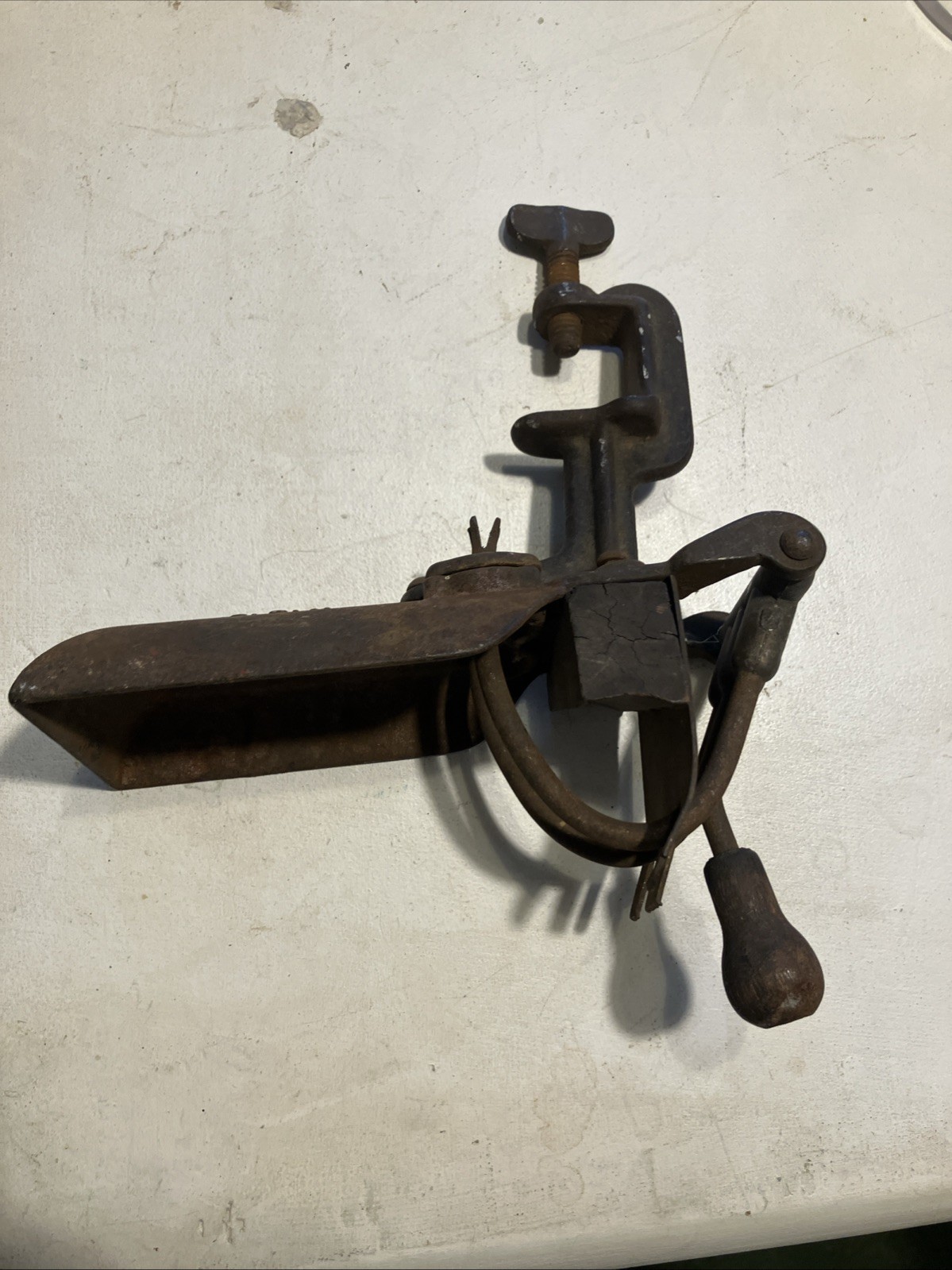 Antique Double Arm Cherry Pitter Tool Stoner Goodell Co 1906 Primitive Cast Iron Antique Double Arm Cherry Pitter Tool Stoner Goodell Co 1906 Primitive Cast Iron
