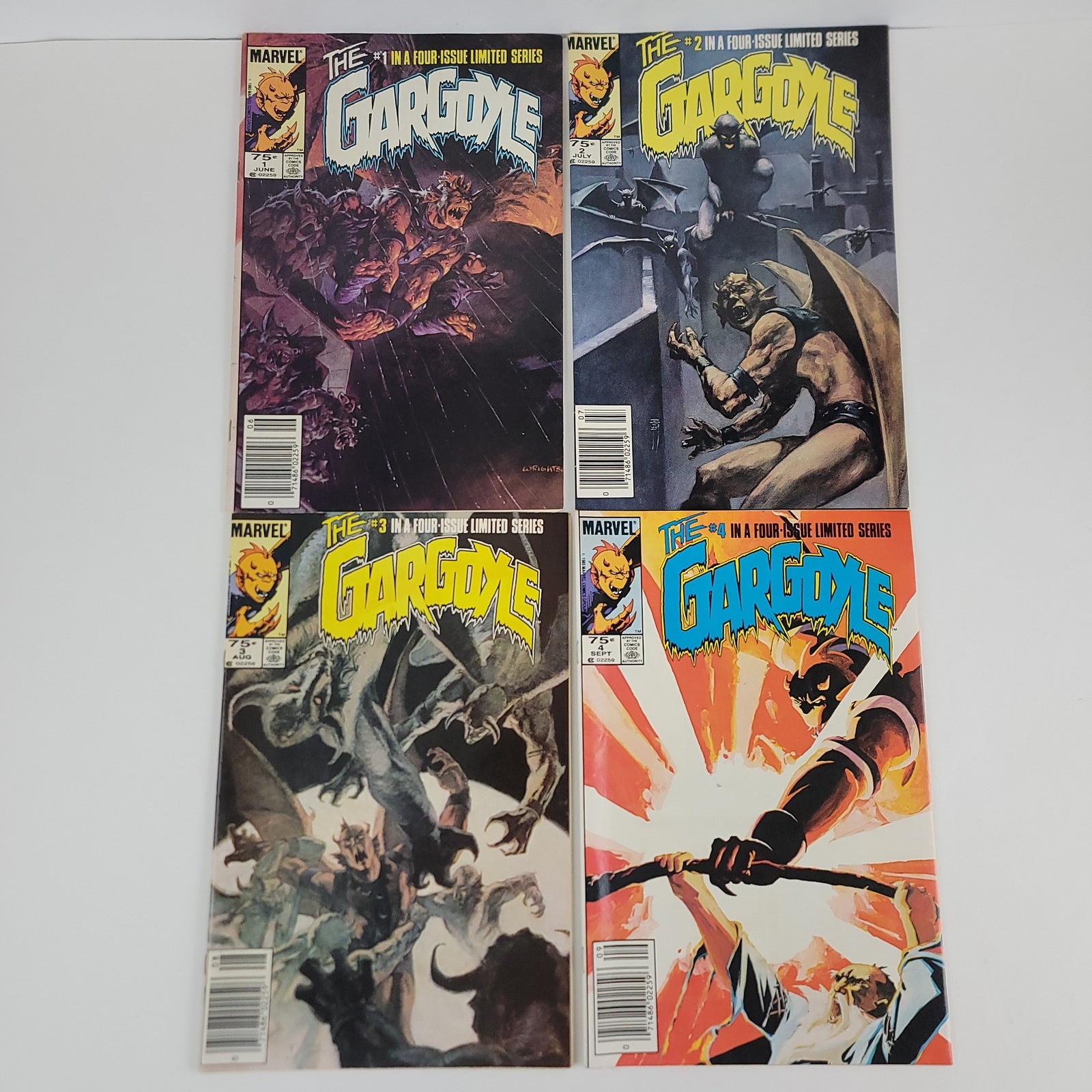 The Gargoyle Marvel Comics Lot of 4 Limited Series 1-4 Complete Set (1985)