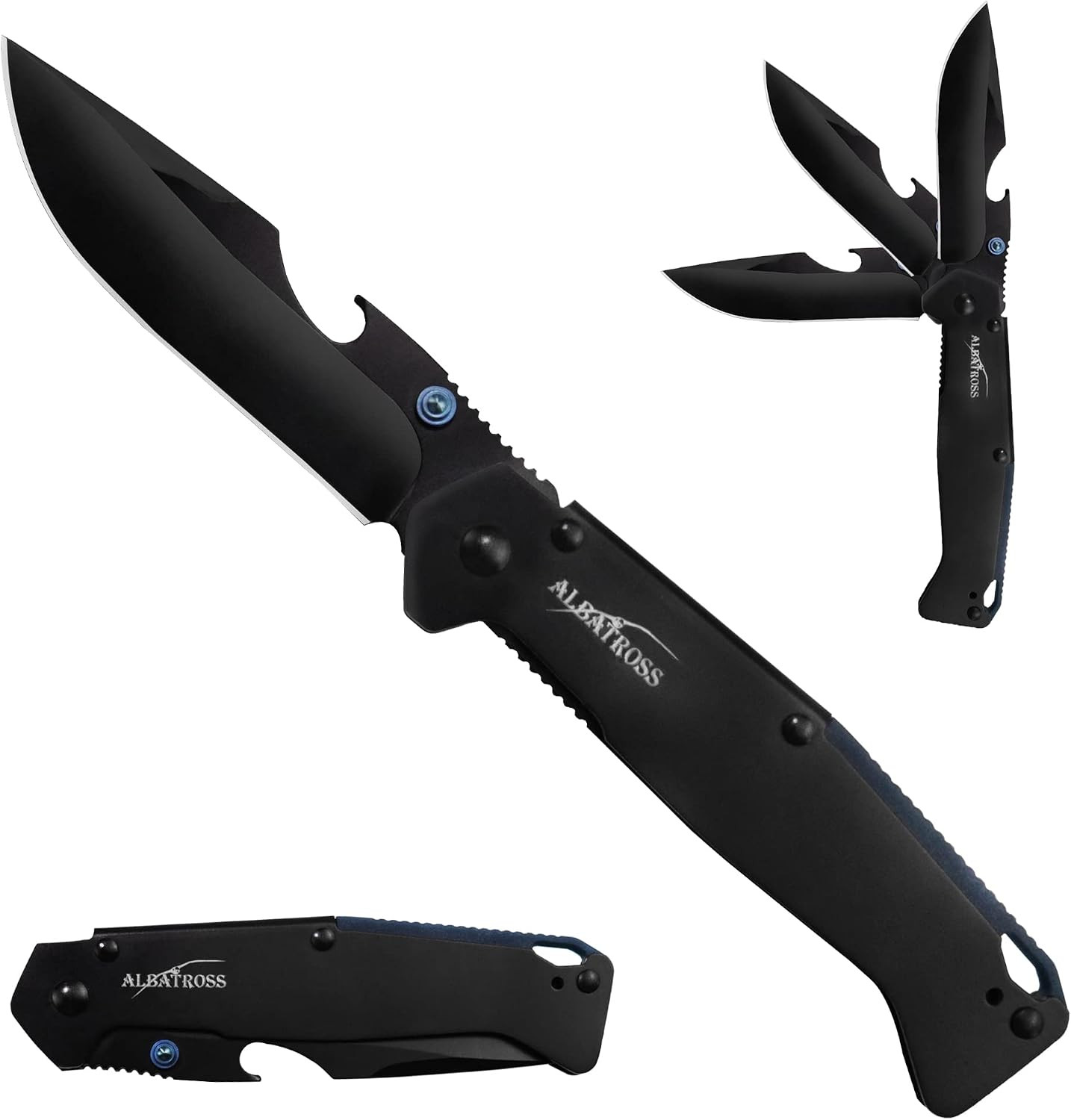 FK050 Minimalist Ultra Thin Stainless Steel Folding Pocket Knife with Bottle Ope